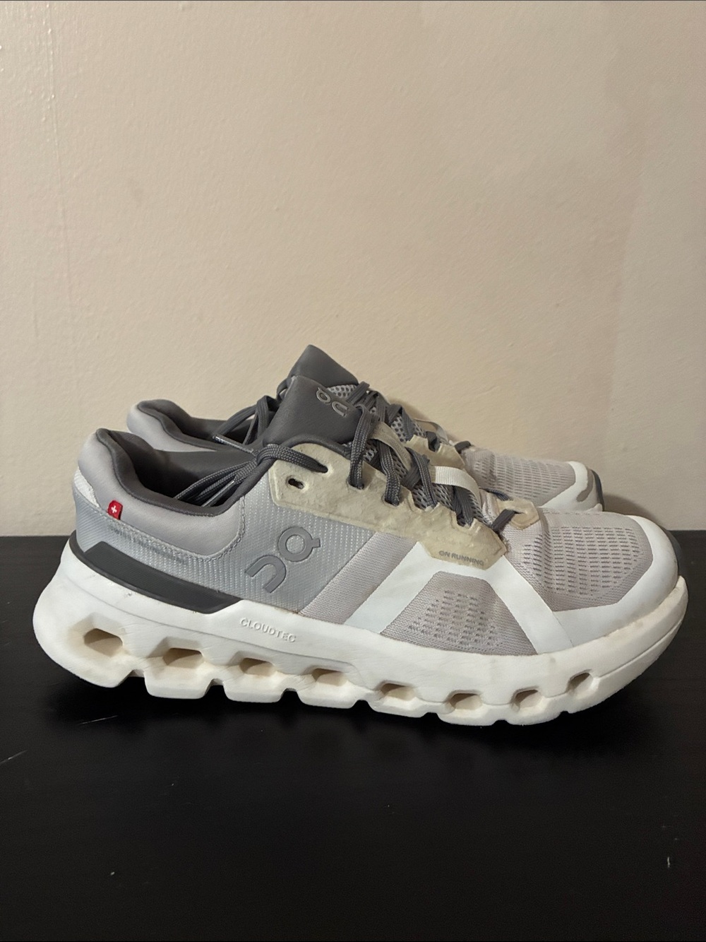 On Cloudrunner 2 sneakers in the Frost White colorway size 8 Mens